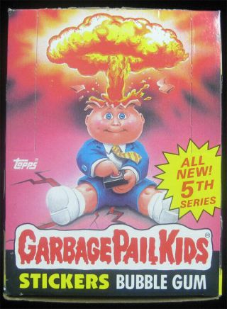 Garbage Pail Kids 5th Series Full Box 48 Wax Packs S 5 - Rare Case Find