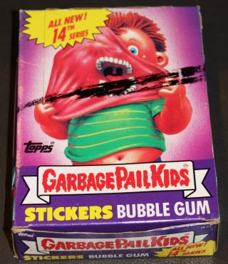 1988 Garbage Pail Kids 14th Series Box 48 Pks Rare Gpk