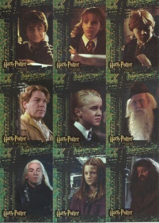 Harry Potter & The Chamber Of Secrets Complete Puzzle Foil Insert Card Set R1 - R9