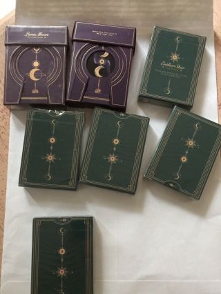 5 Esther Star Star Of Hope Playing Cards.  Classic Decks.  2 Luna Moon Deluxe
