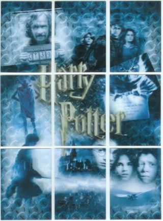World Of Harry Potter 3d 2nd Puzzle Card Set Pz1 - Pz9