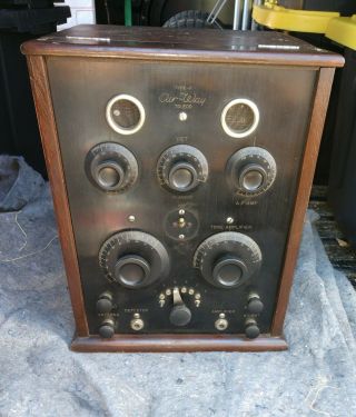 Scarce Airway / Air - Way Type F - Early 201a Tube Radio,  Toledo Oh