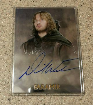Topps Chrome Lord Of The Rings Trilogy David Wenham Faramir Auto Autograph Card