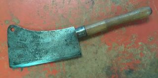 Antique Meat Cleaver Steel 3 J.  Beatty Chester Pa Meat Hog Splitter