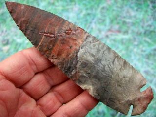 Fine 5 7/8 Inch Ohio Dovetail Point With Arrowheads Artifacts