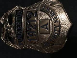 Pinkerton’s Security Services Badge Rare “a” Series
