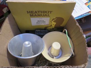 Vintage Heathkit Musical Auto Horn With Instructions And Horn