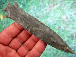 Fine 5 1/4 inch G10 Kentucky Kirk Corner Notched Point with Arrowheads 5