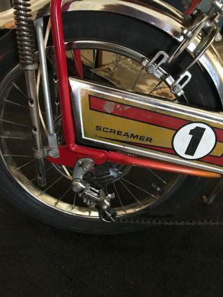 Schwinn,  Sears Screamer 5 Speed Muscle Bike Stingray Style With Redline Pedals 3