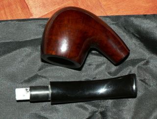 Tilbury ' Unsmoked Old Stock 9mm Filter Tobacco Pipe.  With Filters.  Aged.  As 5