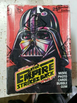 1980 Topps Star Wars Empire Strikes Back Series 1 Wax Box 36 Bce Wrapped