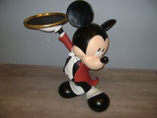 Mickey Mouse Walt Disney As Butler Lifesize Figurine Statue 36,  6 Inche