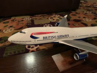 PacMin 1/100 British Airways Boeing 747 - 400 “United Kingdom” Union Flag Model 10