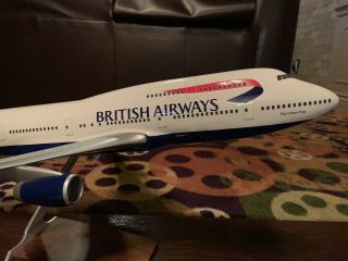 PacMin 1/100 British Airways Boeing 747 - 400 “United Kingdom” Union Flag Model 5