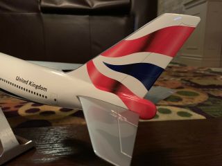 PacMin 1/100 British Airways Boeing 747 - 400 “United Kingdom” Union Flag Model 9