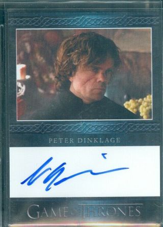 Game Of Thrones Season 3 Peter Dinklage As Tyrion Lannister Autograph Card