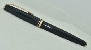 Vintage Montblanc Generation Fountain Pen Black Resin Gold Trim Medium Nib