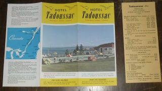 C1980 Advertising Brochure Hotel Tadoussac Quebec Canada