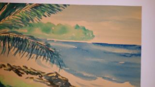 D.  Howard Hitchcock Watercolor of Hawaiian scene 5