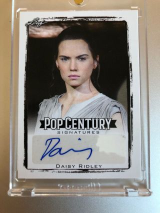 Daisy Ridley As Rey Star Wars Leaf Pop Century Autograph Auto Card Ba - Dr1 Sp