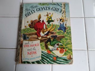 The Three Billy Goats Gruff,  A Little Golden Book,  1953 (a Ed;vintage R.  Scarry)