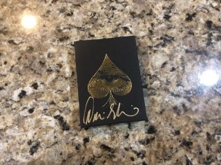 David Blaine Signed 2018 Skull & Bones Tour Playing Cards Private Reserve Deck