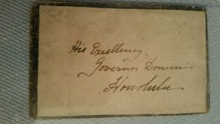 Queen Emma signed letter signed with envelope addressed to Mr.  Dominis 4
