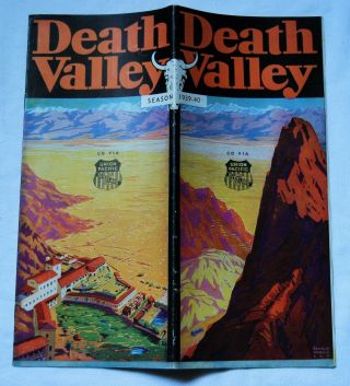 1939 - 40 Death Valley California Travel Brochure Union Pacific Railroad