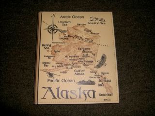A.  C.  E Alaska Photo Album Leather Cover 208 Pictures - Alaska Vacation / Cruise