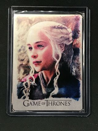 2019 Rittenhouse Game Of Thrones Inflexions Metal Artifex Daenerys Targaryen /25