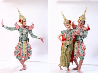 CHADA Man Ram Thai crystal Headdress Crown Dancer Costume Handmade Collectible 12