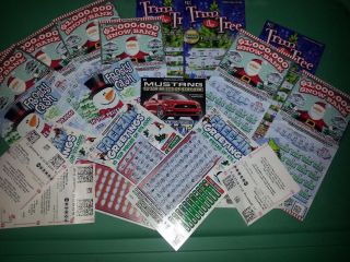 $11,  000 Non Winning Pennsylvania Lottery Tickets Collector Pa Losing 2016