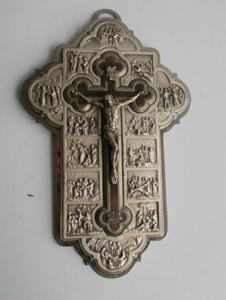 Catholic Holy Relic True Cross Passion Crucifix Icon Stations of cross Reliquary 10