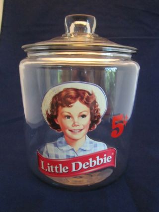 Little Debbie Snack Cake Cookie Store Jar With Lid