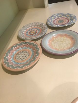 mackenzie childs Bowls And Plates 4 Each 3