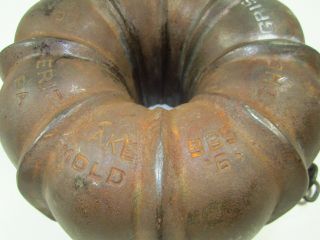 Hard to Find Griswold Erie 965 Cake Mold Bundt Pan Cast iron 3