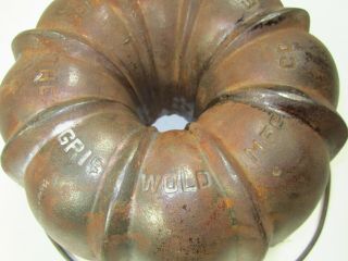 Hard to Find Griswold Erie 965 Cake Mold Bundt Pan Cast iron 4