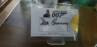 2017 James Bond Archives Final Edition Open 58 Auto Sean Connery Binder More