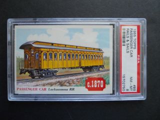 1955 Topps Rails & Sails,  Passenger Car,  Card 89,  Psa - 8