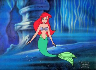 Ariel The Little Mermaid Disney T.  V.  Animation Production Cel 1992