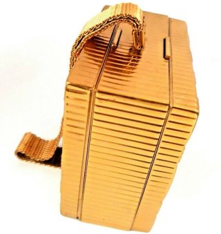 Vintage Art Deco EVANS Gold Carryall Compact & Cigarette Case Combination.  SEE 3