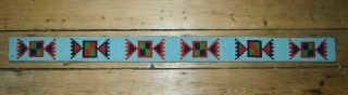 Old Native American Indian Beaded Belt 1800/leather Moccasins Boots Glass Beads