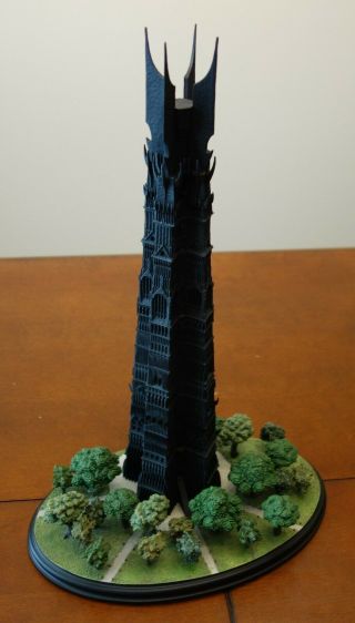 Weta Lotr - Orthanc Pre Ruin Environment (black Tower Of Isengard)