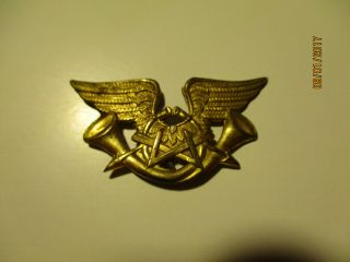 Rare Estonia Pre - Wwii Cockade Hat Badge For Postal And Telephone Officer