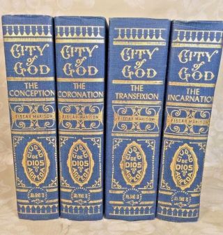 Mystical City Of God 4 Volumes By Fiscar Marison 1990