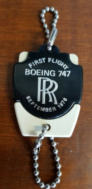 Rare Rolls Royce First Flight Boeing 747 September 1976.