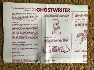 Tenyo - 1986 - Ghost Writer - T - 125 - Rare Spirit Slates Discontinued