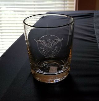 S.  S.  United States Old - Fashion Glass W/ Eagle Logo - Nautiques Ships Worldwide