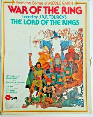 1977 War Of The Ring Board Game Spi Lord Of The Rings Jrr Tolkien 