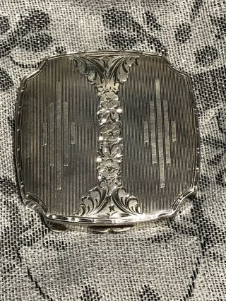 Vintage.  900 Silver Compact With Coty Powder Insert